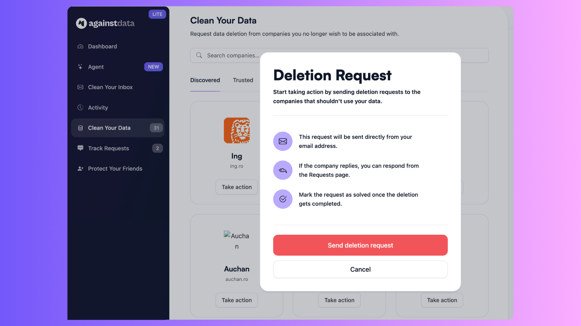 Protect your personal data with AgainstData